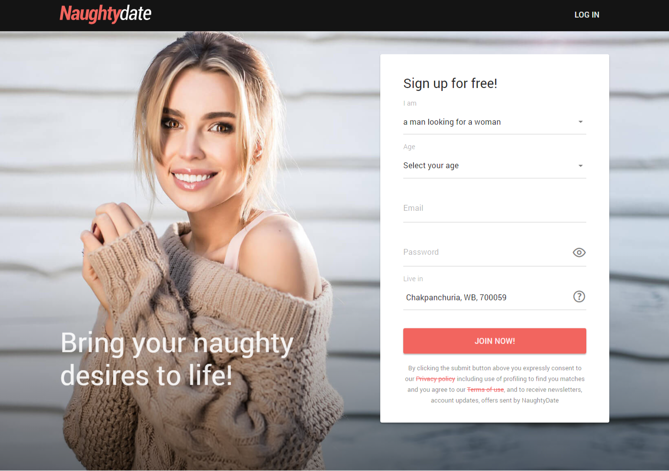how to delete naughtydate account, cancel account