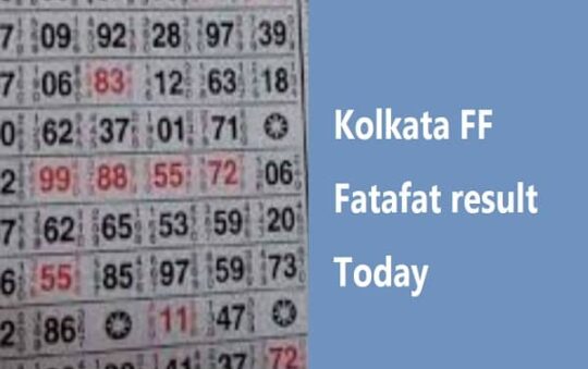 Kolkata FF Fatafat result Today