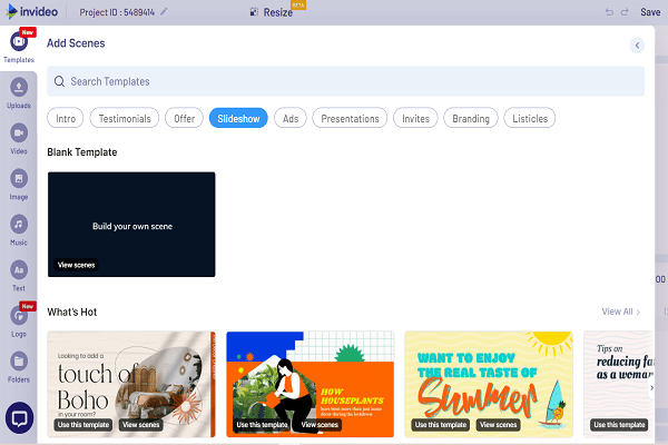 How to make slideshow videos online using this online tool